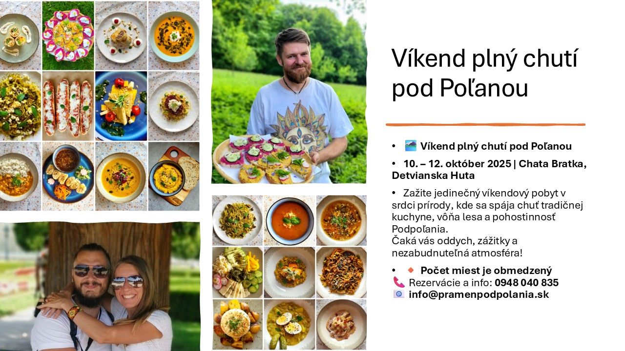 Víkend plný chutí pod Poľanou